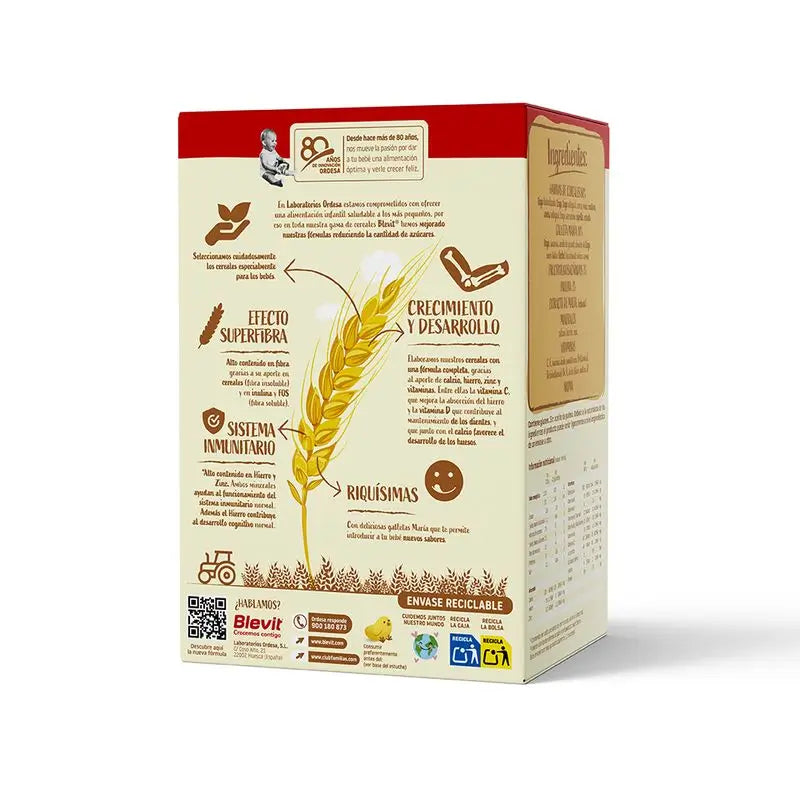 Blevit Detská výživa Superfibra 8 cereálií a sušienok, 500 g