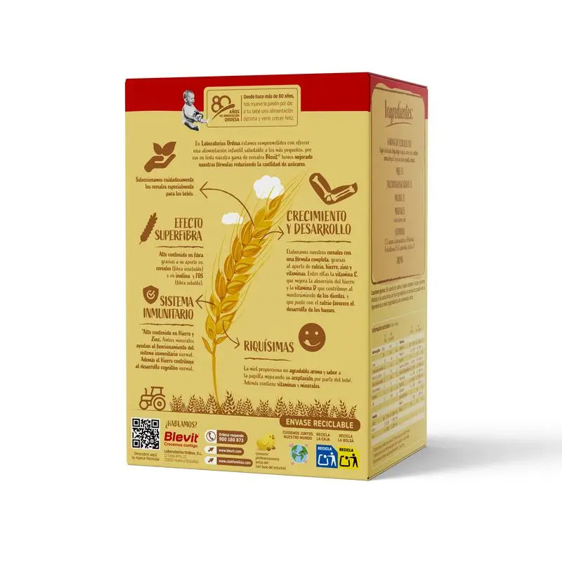 Blevit Detská výživa Superfibra – 8 druhov obilnín a med, 500 g