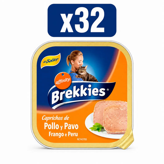 Brekkies – mačka, morka a kurča, 100 g, balenie po 32 ks
