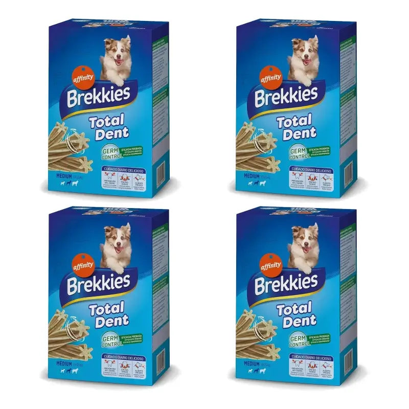 Brekkies Total Dent Medium, 180 g, balenie po 4 ks