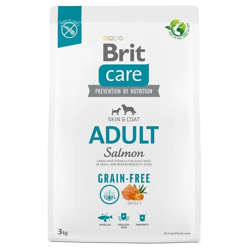 Brit Care Dog Adult Grain Free Salmon 3 kg pre psov