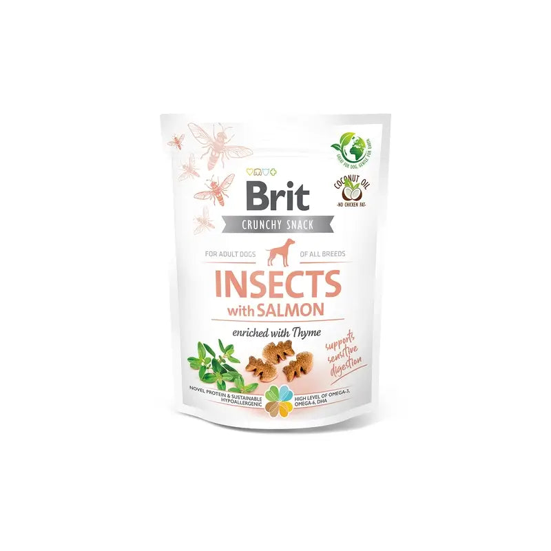 Brit Care Dog Crunchy Hmyz a losos 6x200 g