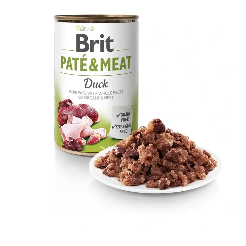 Brit Dog Paté – kačacie mäso, 6 x 400 gramov