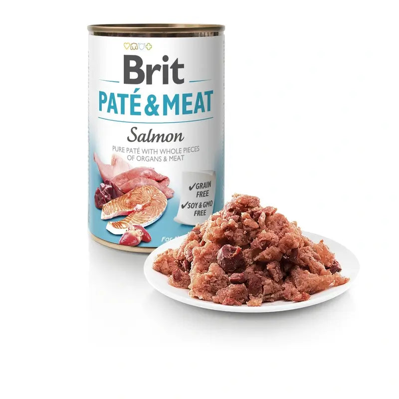 Brit Dog Paté – losos 6 x 400 gramov