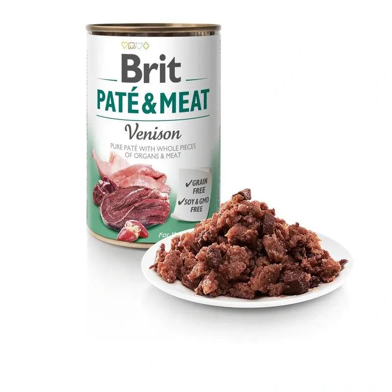 Brit Dog Paté – jelenie mäso, 6 x 400 gramov