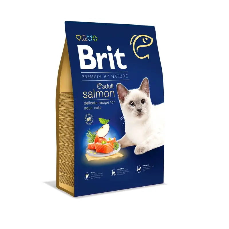 Brit Premium By Nature Cat Adult Losos 8 kg