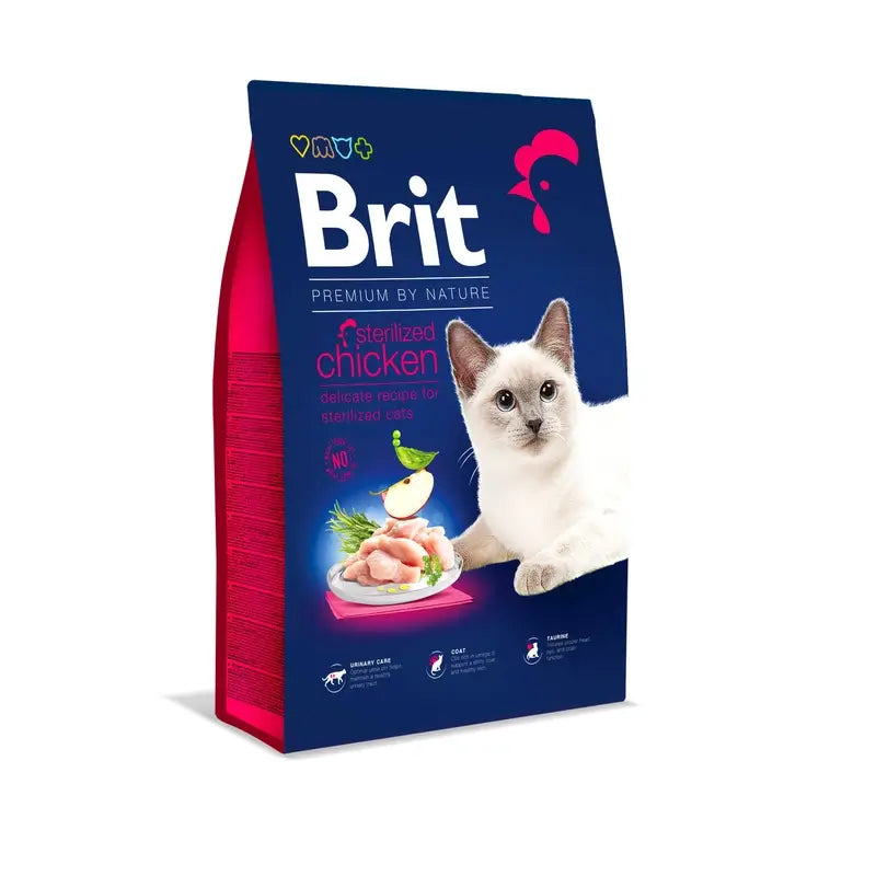 Brit Premium Bn Cat – pre kastrované mačky, kuracie mäso, 8 kg