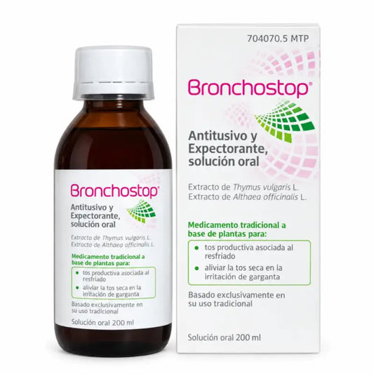 Bronchostop – liek proti kašľu a na vykašliavanie, perorálny roztok, 200 ml