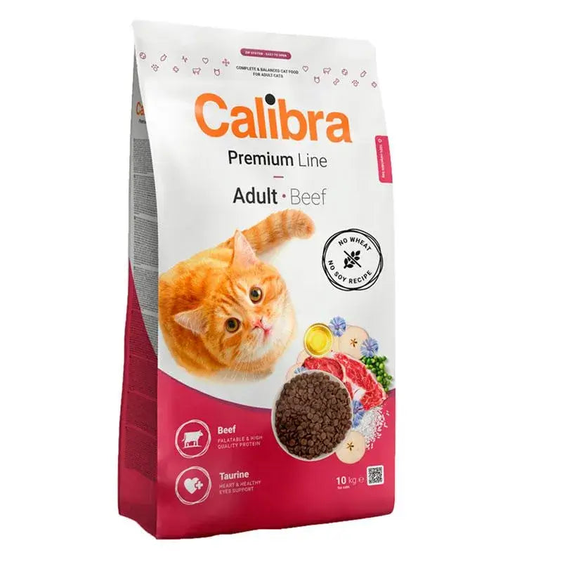Calibra Cat Premium pre dospelé mačky – hovädzie mäso, 10 kg 