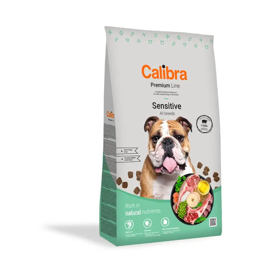 Calibra Dog Premium Line pre dospelých psov s citlivým zažívaním – jahňacie mäso, 12 kg 