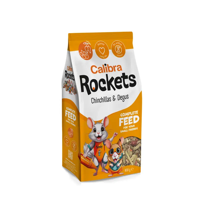 Calibra Rockets pre činčily a degu 900 g 