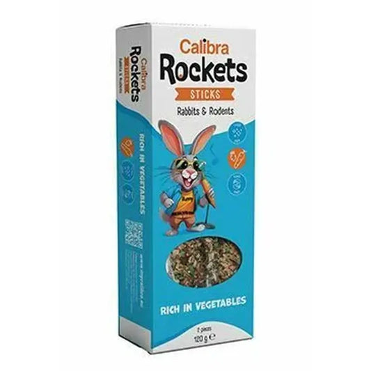 Calibra Rockets Sticks pre králiky a hlodavce – zelenina 120 g 