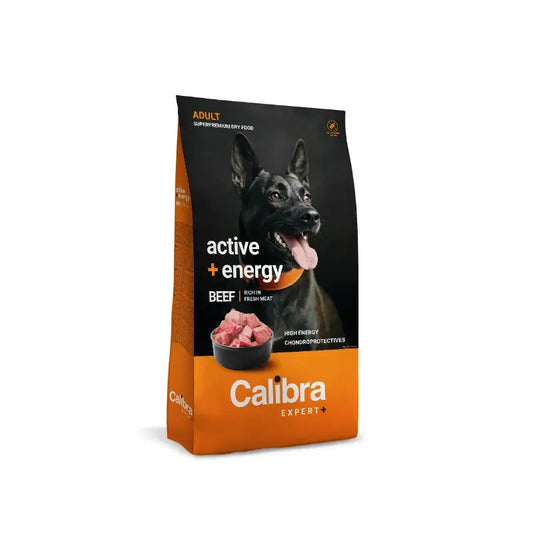 Calibra Dog Expert+ Adult Active & Energy – teľacie mäso – granule 12 kg