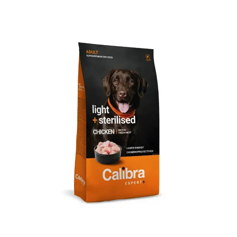 Calibra Dog Expert+ Adult Light & Steril. Kuracie krmivo 750 g 
