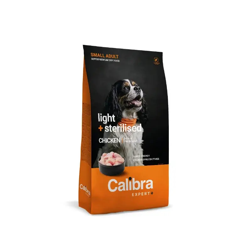 Calibra Dog Expert+ Adult Small Light&Steril Kuracie krmivo 400 g 