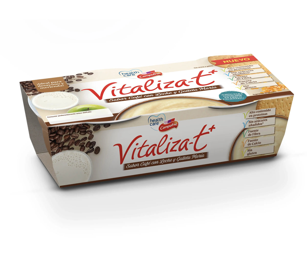 Campofrio Health Care Vitalizat+ Káva a sušienky, 6 x 130 g