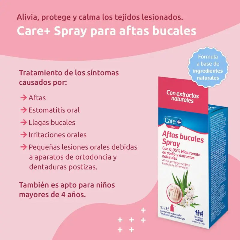 Care+ Sprej na afty 15 ml