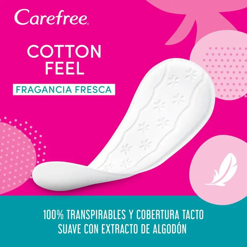 Carefree Cotton Feel Normal – svieža vôňa, 40 + 4 ks