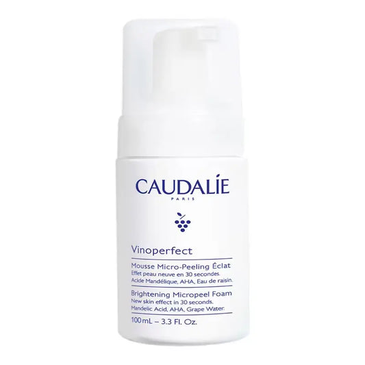 Caudalie Penová mikropeelingová emulzia pre rozjasnenie pleti s kyselinou manéľovou (AHA), 100 ml