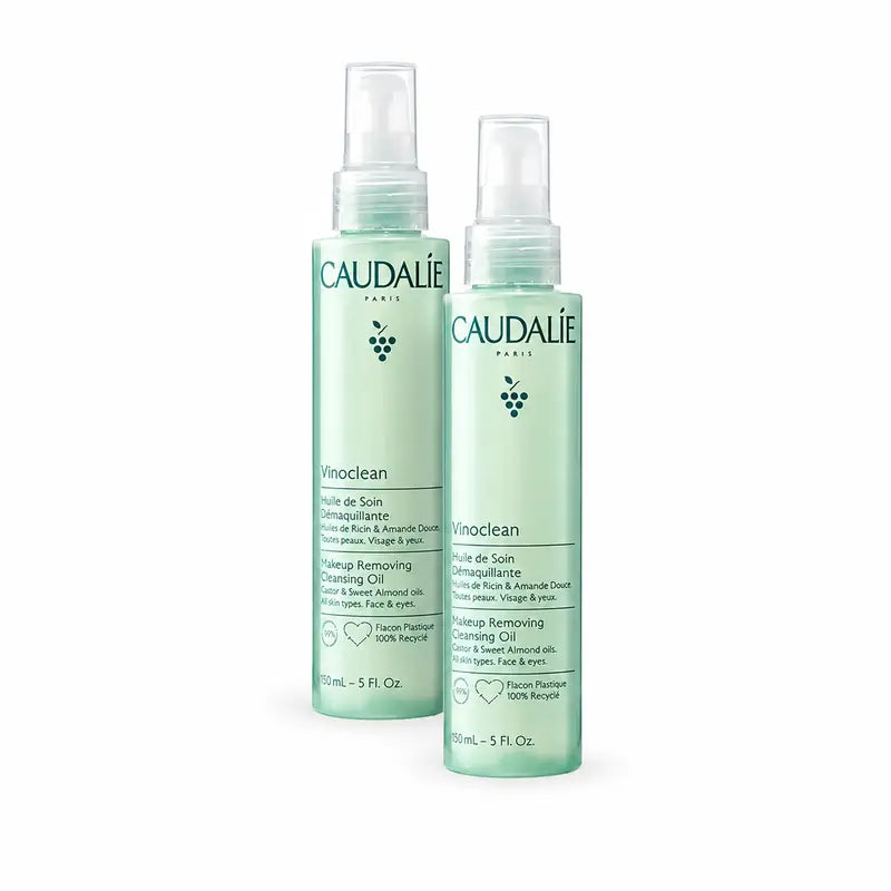 Caudalie Vinoclean Očistný olej na odlíčenie, balenie 2 x 150 ml