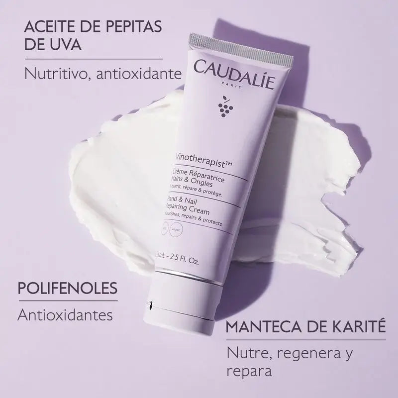 Caudalie Vinotherapist Krém na ruky a nechty, 75 ml