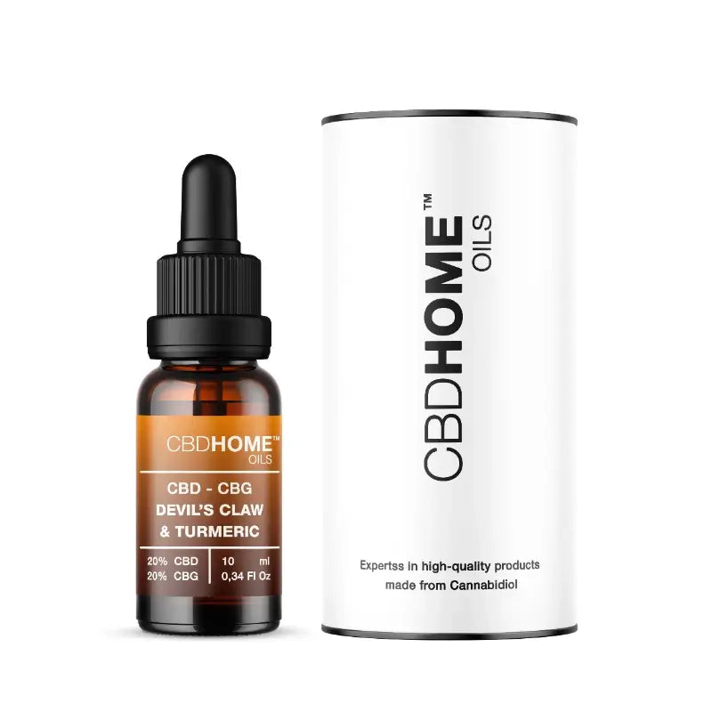 CBD HOME CBD olej 20 % + CBG 20 % + harpagofito + kurkuma, 10 ml