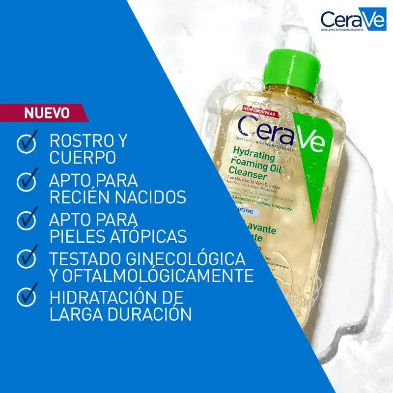 CeraVe Hydratačný penový čistiaci olej, 473 ml