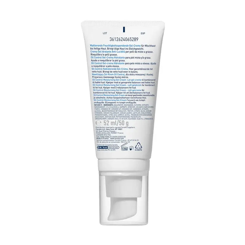 CeraVe Oil Control Gel – hydratačný krém, 52 ml