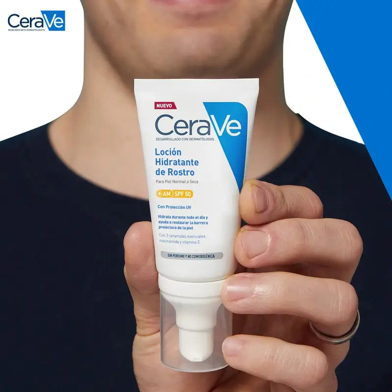 CeraVe Hydratačný pleťový krém SPF 50, 52 ml