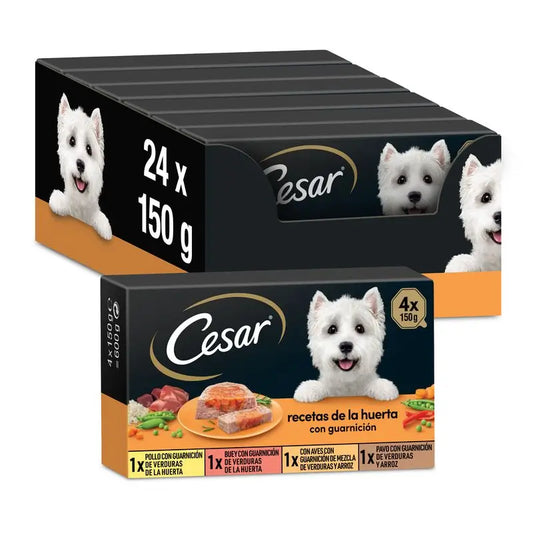 Cesar Multipack Výber zo záhrady, balenie 6 × 4 × 150 g