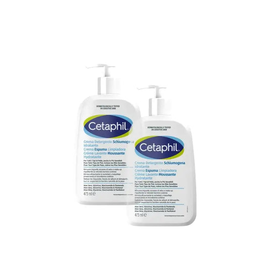 Cetaphil penový čistiaci krém 473 ml, balenie po 2 ks