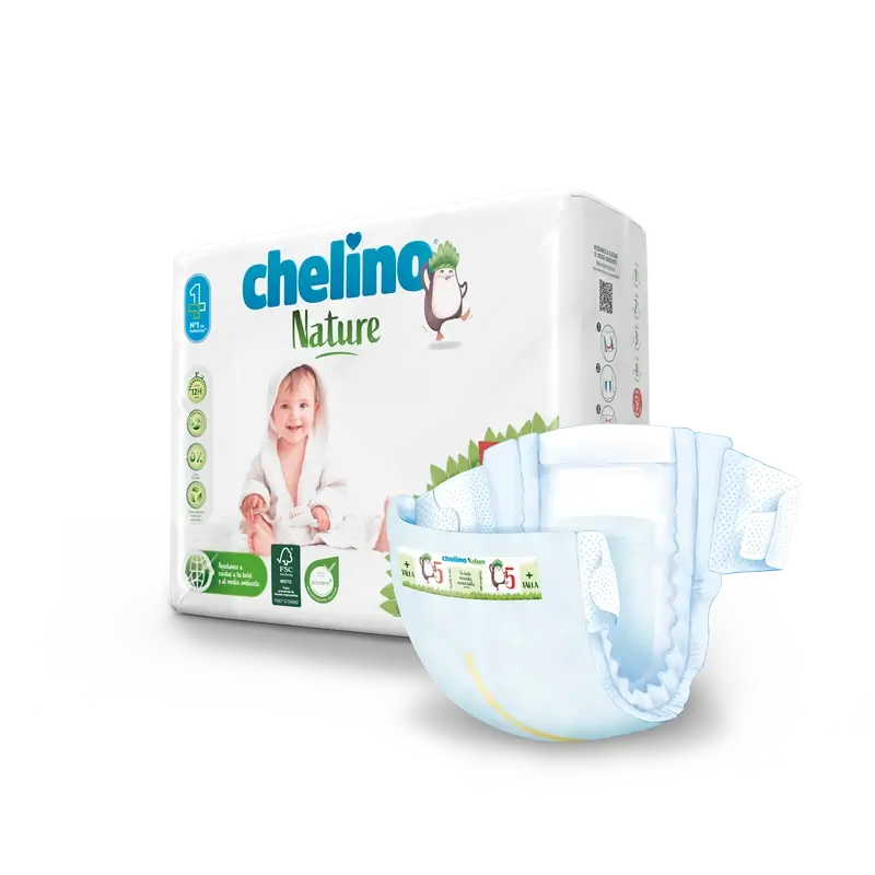 Chelino Nature Plienky veľkosť 5 (13–18 kg), 30 kusov