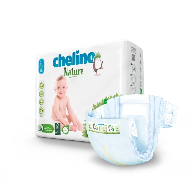 Chelino Nature Plienky veľkosť 6 (17–28 kg), 27 kusov