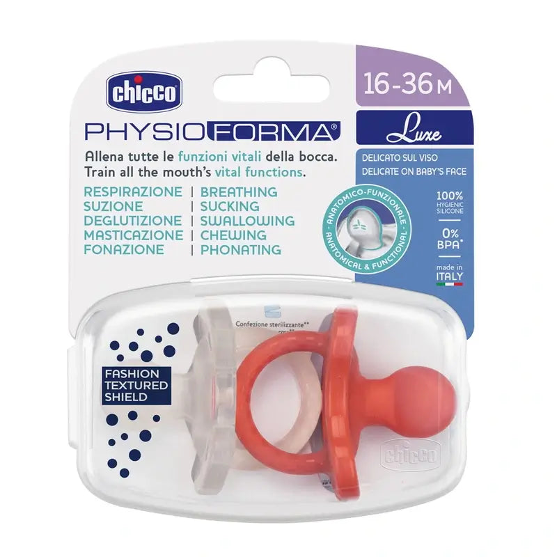Chicco cumlík Physioforma Luxe 16–36, 2 ks, oranžovo-sivý 