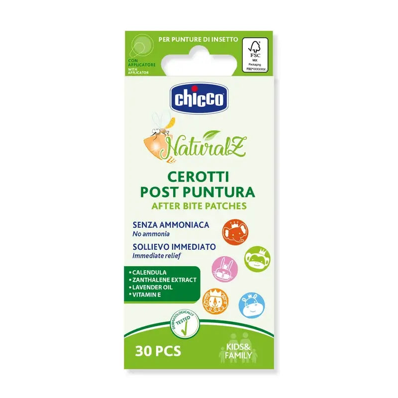 Chicco Naturalz náplasti na popáleniny od slnka, 30 kusov 