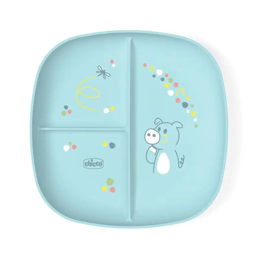 Chicco Dish With Compartments 12M+ Blue