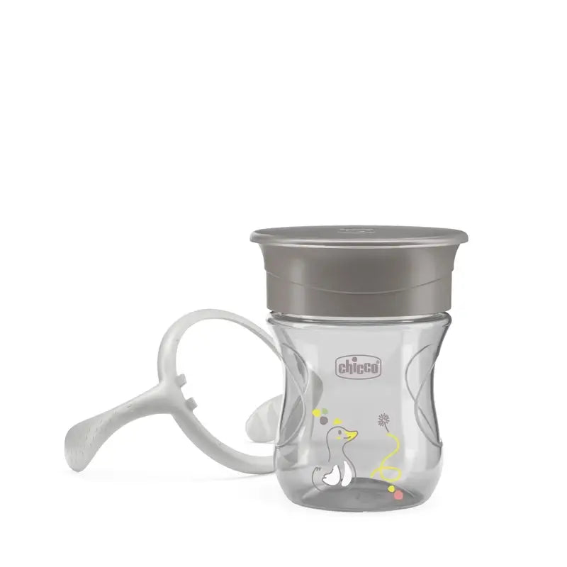Chicco Pohár Perfect5 360 12M+ sivý 200 ml 