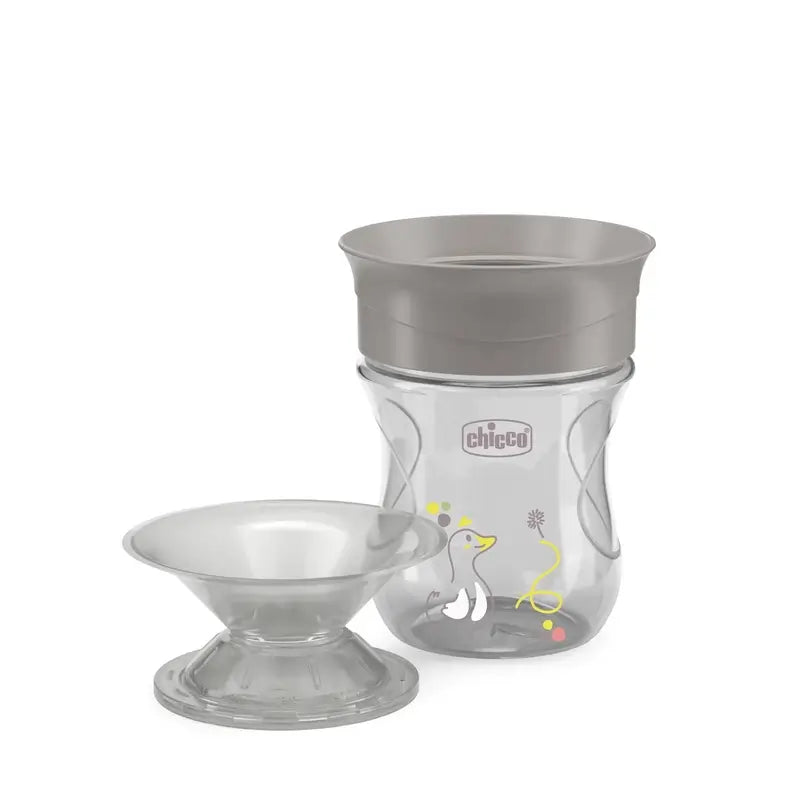 Chicco Pohár Perfect5 360 12M+ sivý 200 ml 