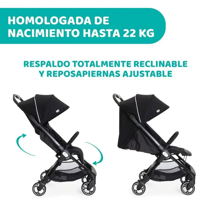Chicco We Detský kočík Black
