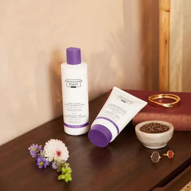 Christophe Robin Luscious Curl Conditioning Cleanser s olejom zo semien chia (pre vlnité až kučeravé vlasy), 250 ml