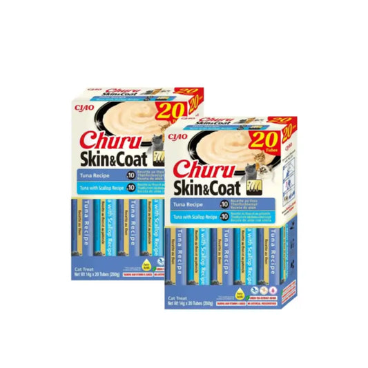 Churu Cat – rad Skin&Coat s tuniakom, balenie 2 x 20 kusov