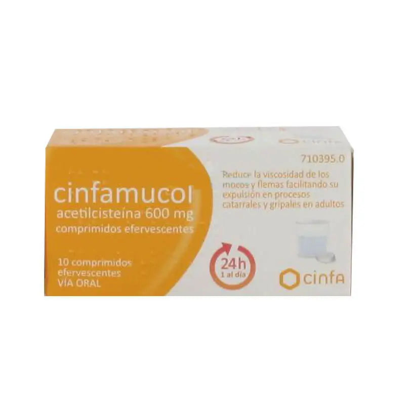 Cinfamucol 600 mg, 10 šumivých tabliet