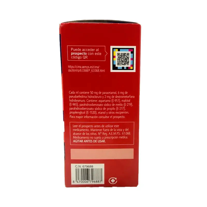 Pharmagrip proti kašľu a upchatému nosu – perorálna suspenzia, 125 ml