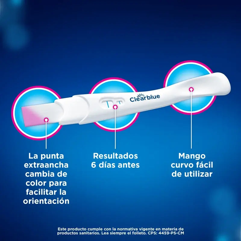 Clearblue Pack – analógový tehotenský test Early Test (1 ks) + Clearblue ovulačný test (10 tyčiniek)