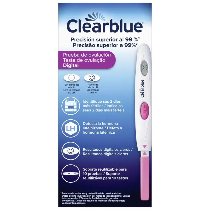 Clearblue Pack – analógový tehotenský test Early Test (1 ks) + Clearblue ovulačný test (10 tyčiniek)