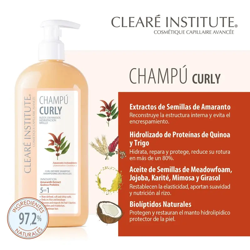 Clearé Institute Šampón Metodo Curly pre kučeravé vlasy 400 ml 
