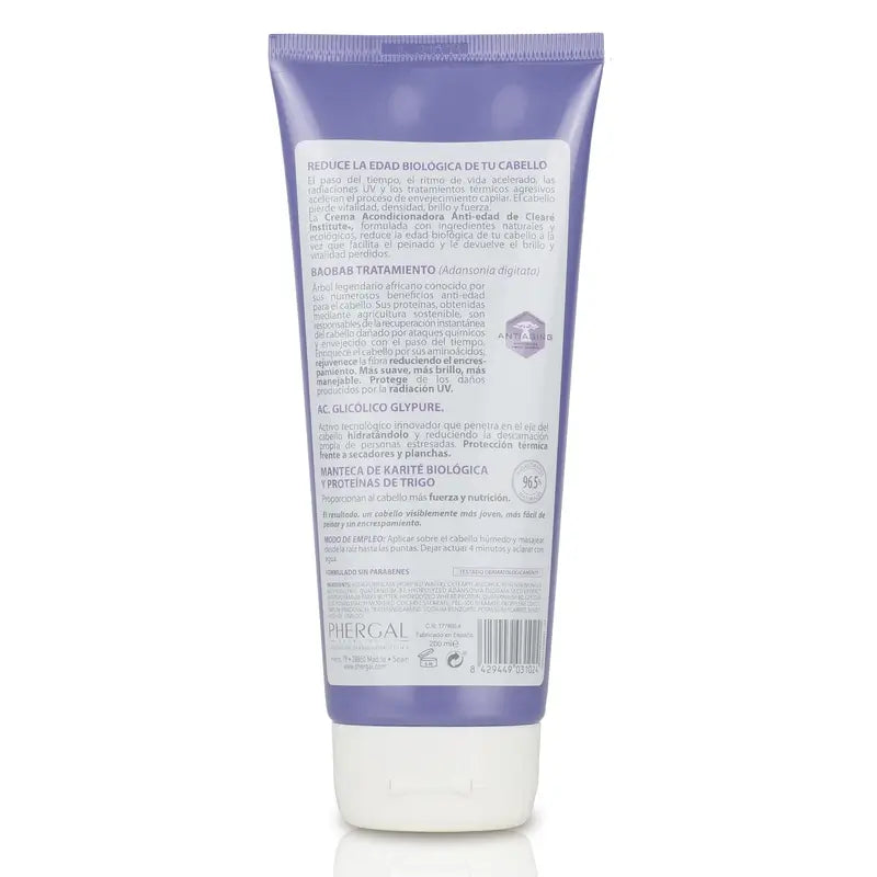 Clearé Institute – kondicionér s detoxikačným a omladzujúcim účinkom, 200 ml. 