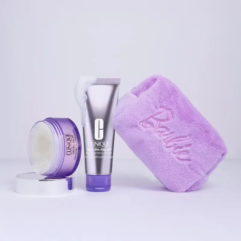 Clinique – kozmetická taštička Double Cleanse Barbie