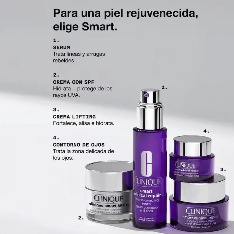 Clinique Smart Clinical Repair – pevnosť + lifting pre tvár a krk, 75 ml