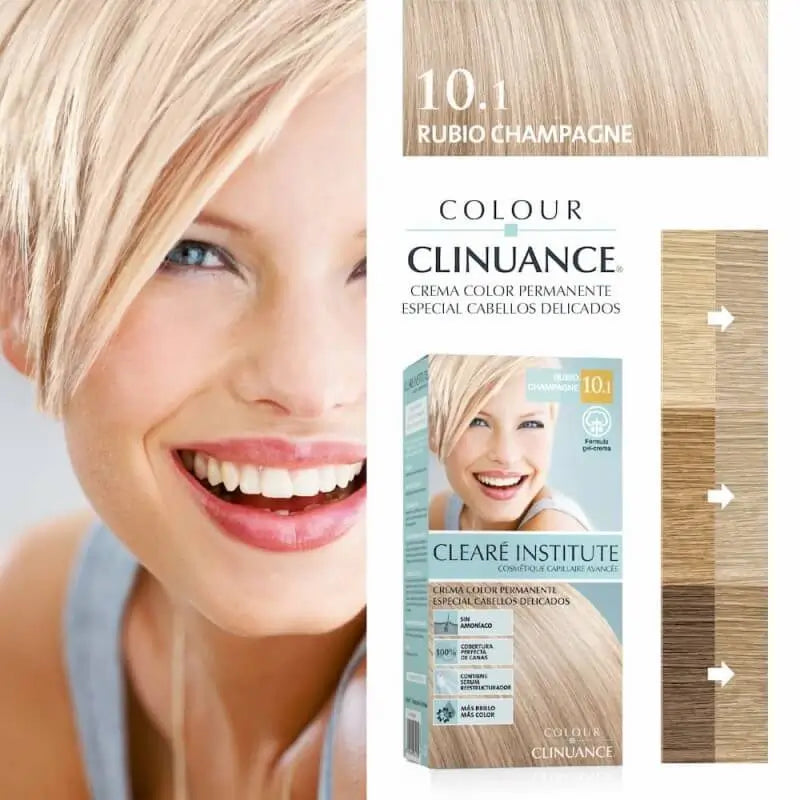 Clearé Institute Colour Clinuance Trvalá farba bez amoniaku 10.1 Šampanská blond 